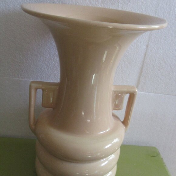 Rare Vintage 1940s Art Deco Abingdon 10" Sepia Pottery Vase #114 - Picture 2 of 6